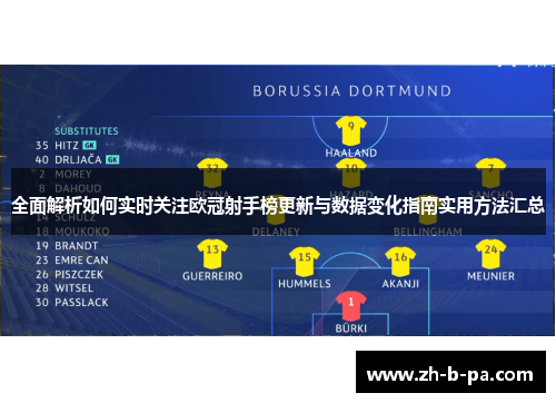 全面解析如何实时关注欧冠射手榜更新与数据变化指南实用方法汇总